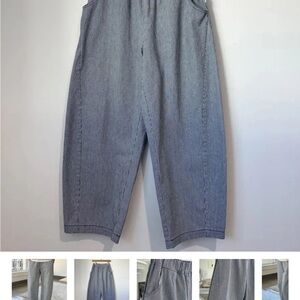 Stylish Gray Women's Cropped Pants